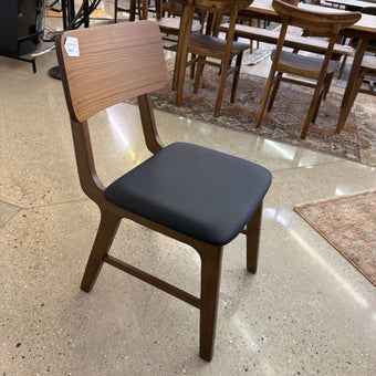 Theo Black and Walnut Dining Chair