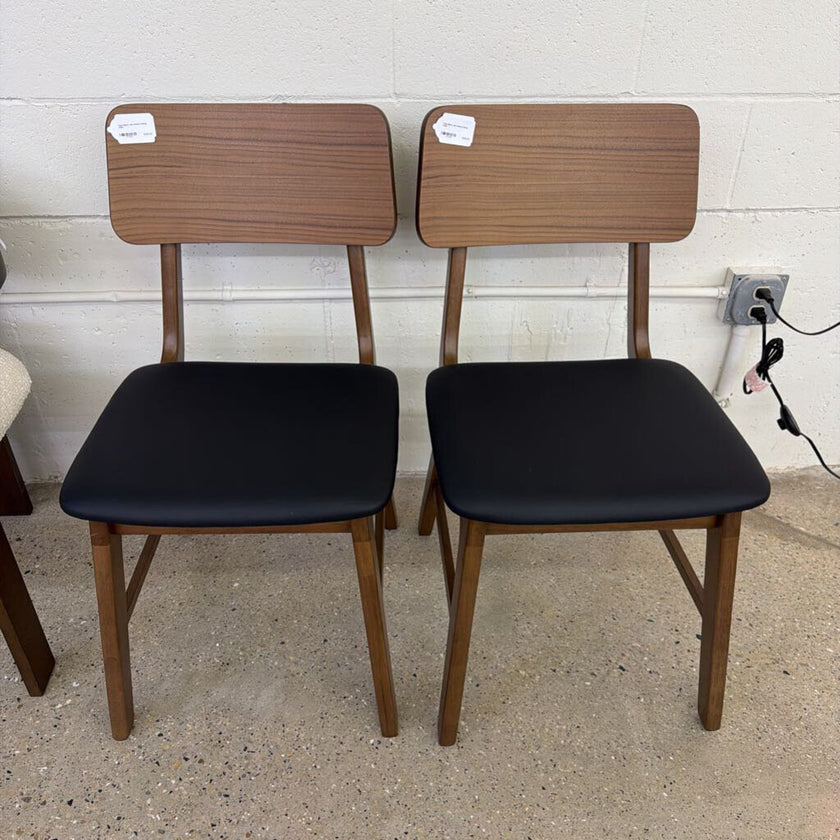 Theo Black and Walnut Dining Chair