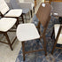 Hoya Natural Cushion Counter Chair