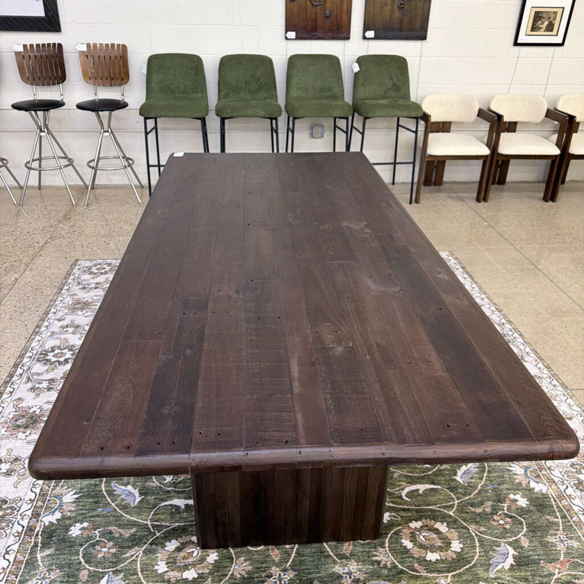 Burnt Oak Dining Table