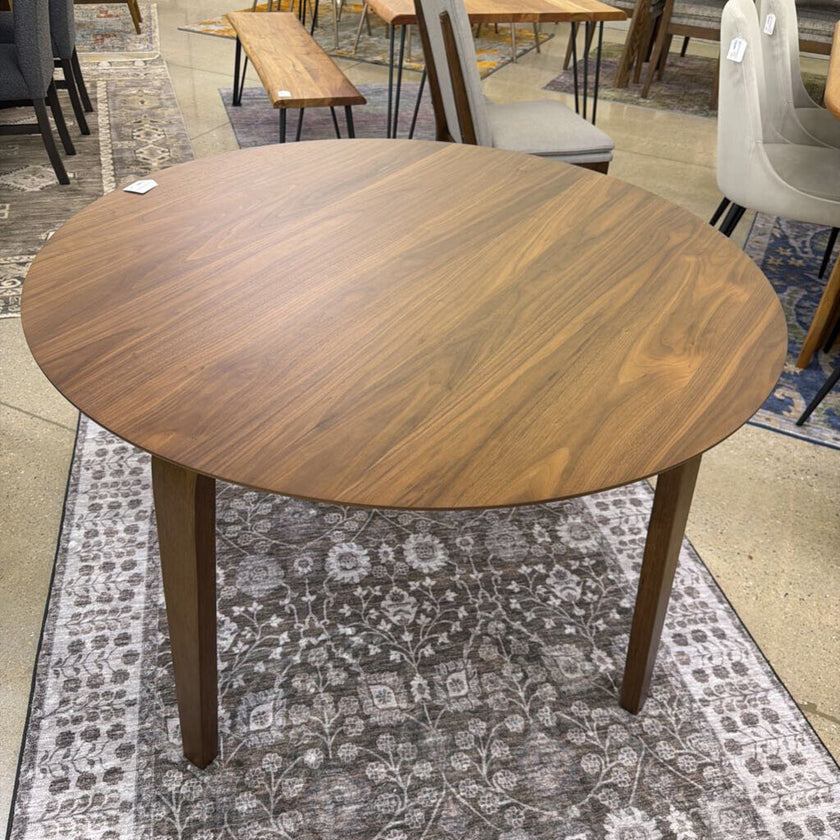 Renee Walnut Round Dining Table