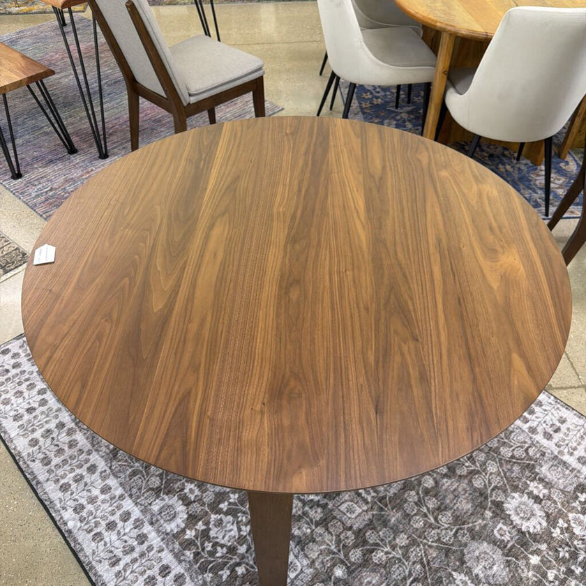 Renee Walnut Round Dining Table