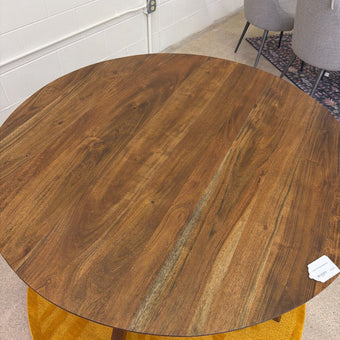 Walnut MC Round Dining Table