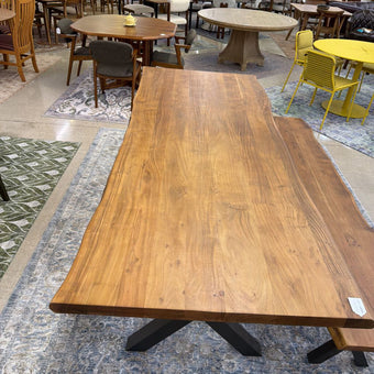 Live Edge Trestle Table 98