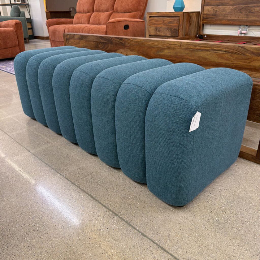 Peacock Blue Accent Bench