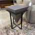 S. Grey Triangle Cube End Table