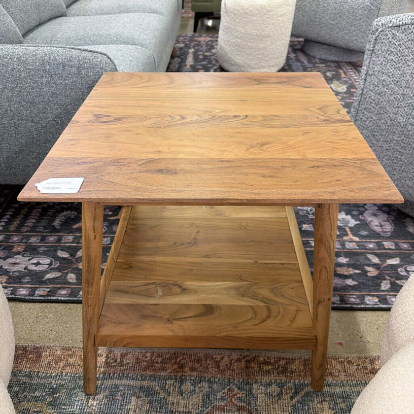 Natural Acacia End Table