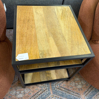 Industrial End Table