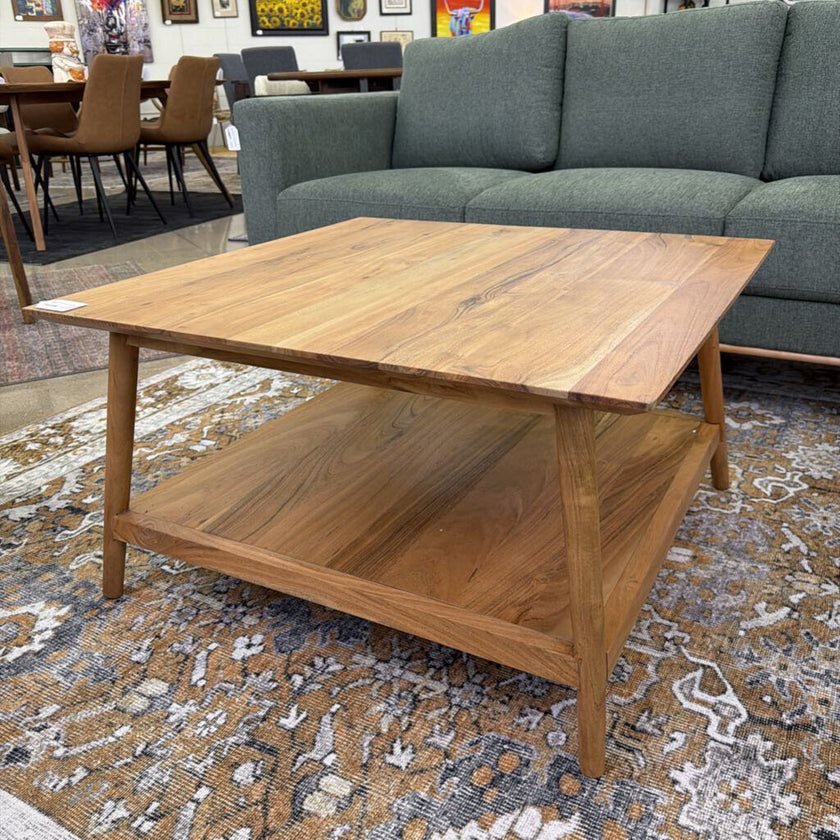 Natural Acacia Square Coffee Table