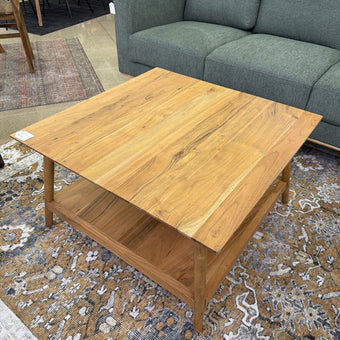 Natural Acacia Square Coffee Table