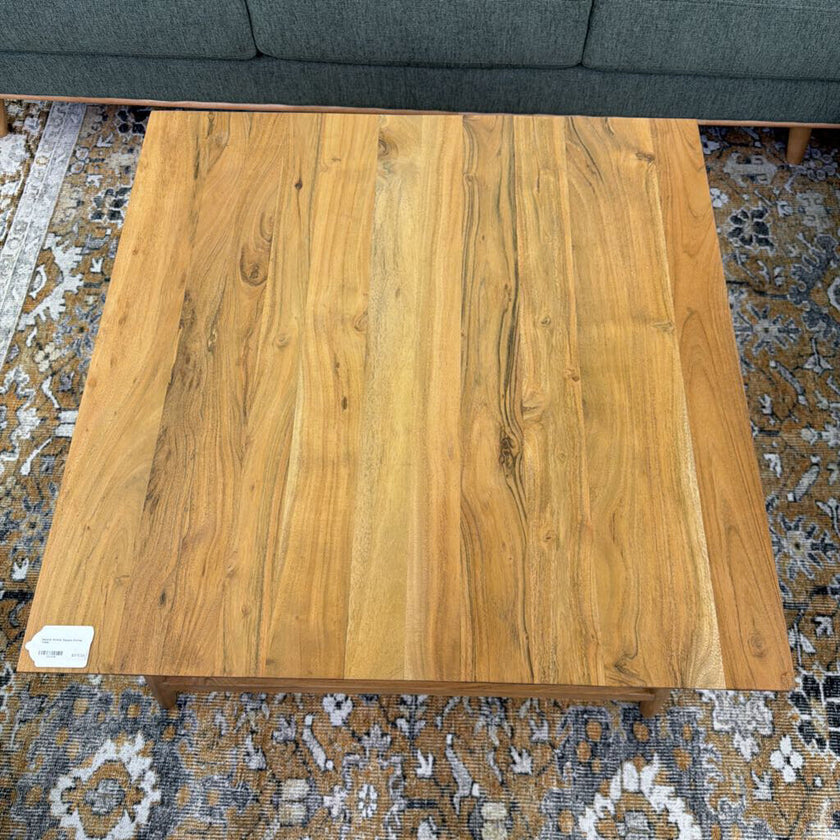 Natural Acacia Square Coffee Table