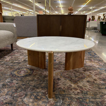 Marble Top Round Coffee Table