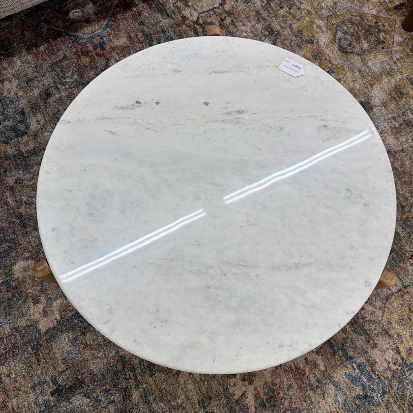 Marble Top Round Coffee Table