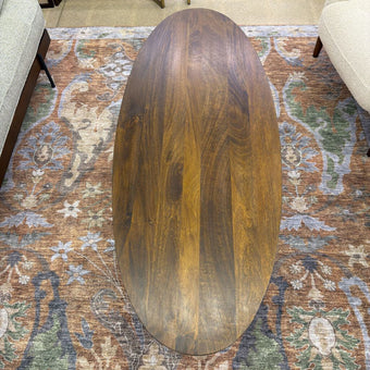 Oval Mango Wood Coffee Table