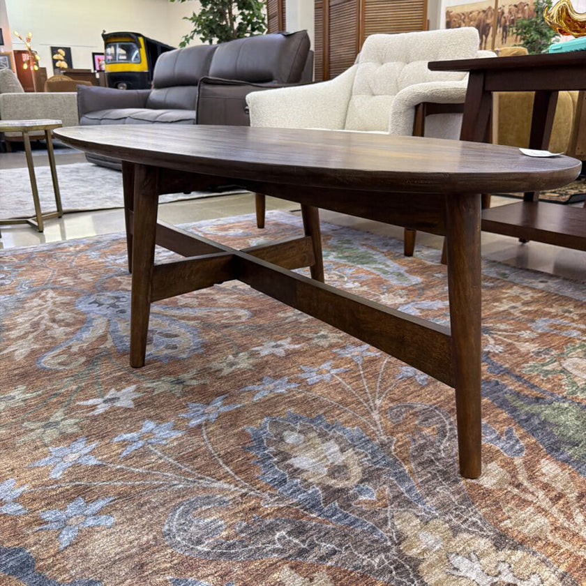 Oval Mango Wood Coffee Table