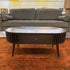 Houston Brown Oval Coffee Table with Drawer