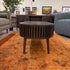 Houston Brown Oval Coffee Table with Drawer