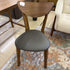 Grey Seat Walnut Chair
