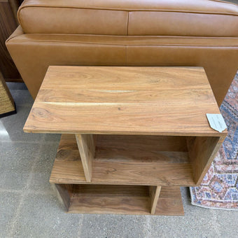 Natural Acacia 2 Cube Shelf