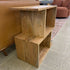 Natural Acacia 2 Cube Shelf