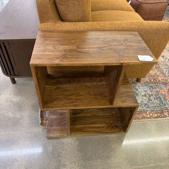 Dark Acacia 2 Cube Shelf