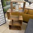 Dark Acacia 4 Cube Shelf