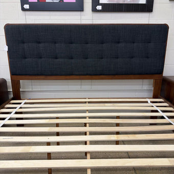 MC Walnut Queen Bed Frame