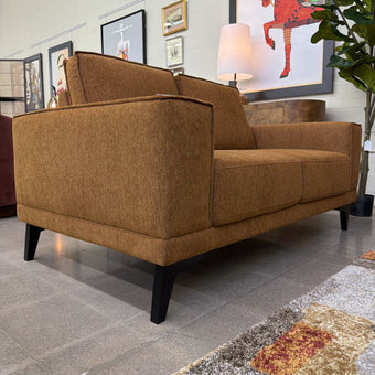 Orange Mod Loveseat