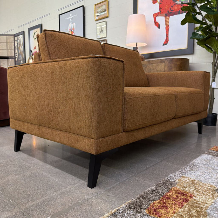 Orange Mod Loveseat