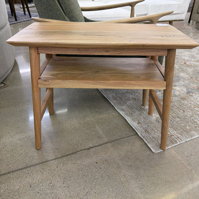 Natural Acacia Recliner Table