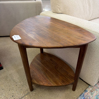 Mod 2-tier Walnut End Table