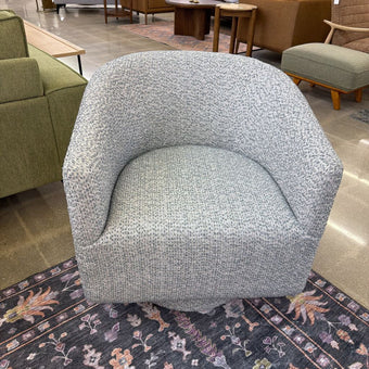 Blue Gray Swivel Chair