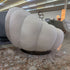 White Boucle Swivel Chair