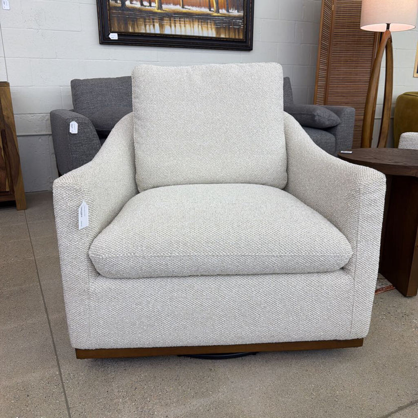 Linen Swivel Chair