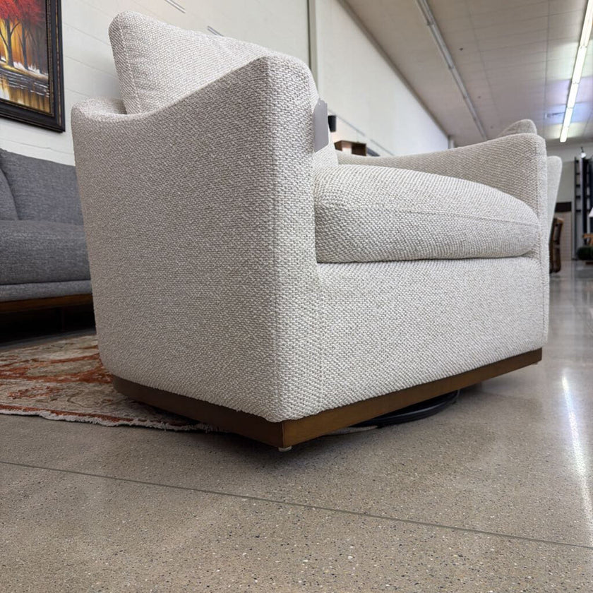 Linen Swivel Chair