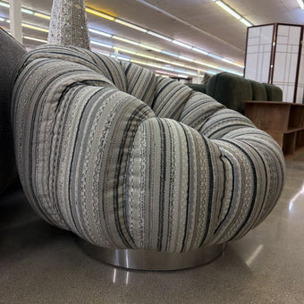 Striped Swivel Chair