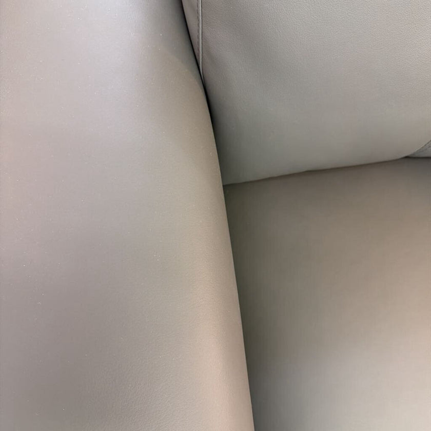 Top Grain Gray Mod Leather Chair