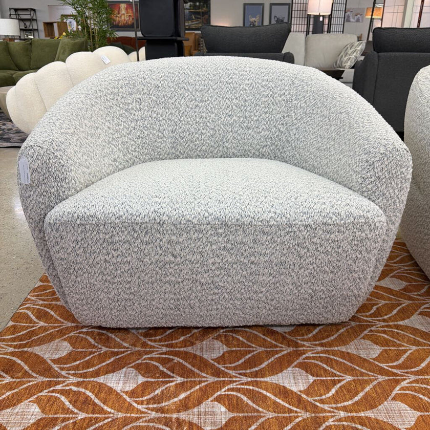 Shadow Grey Swivel Arm Chair