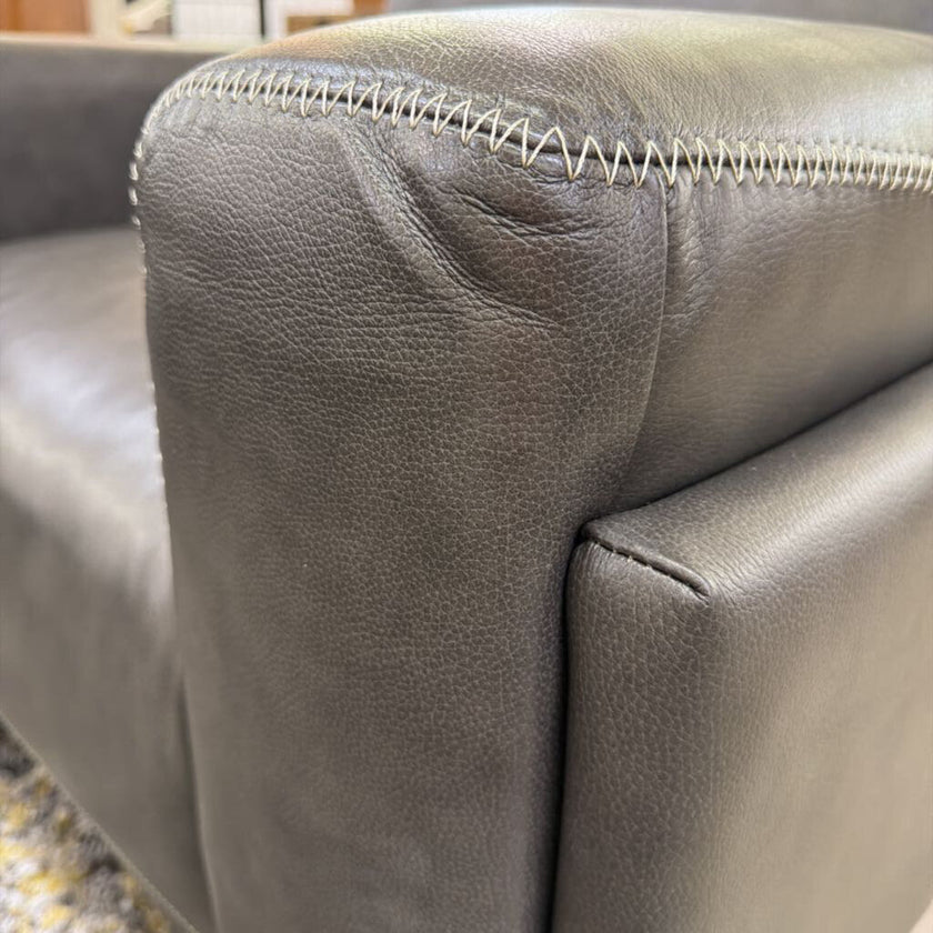 Charcoal Leather Chair