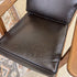 Walnut Leather Accent Chair