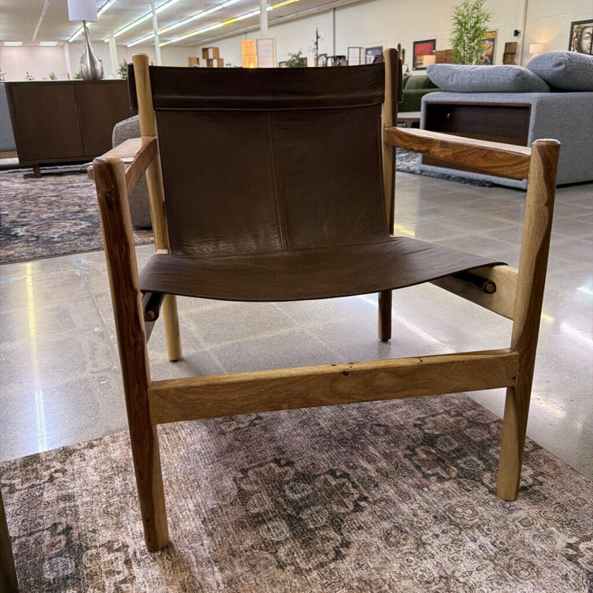 Leather Sling Chair