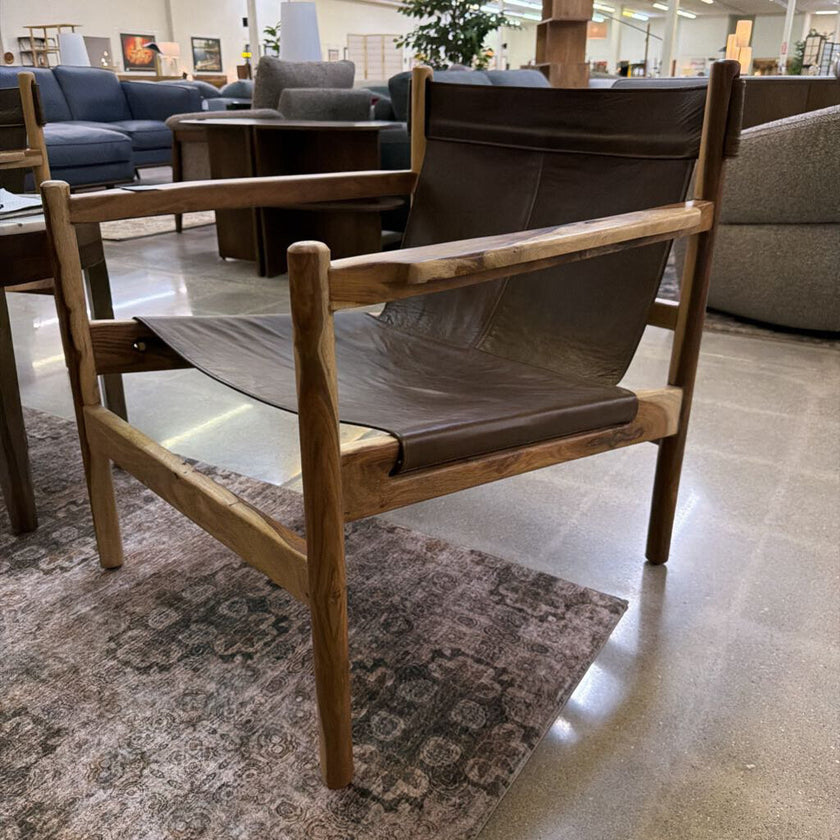 Leather Sling Chair