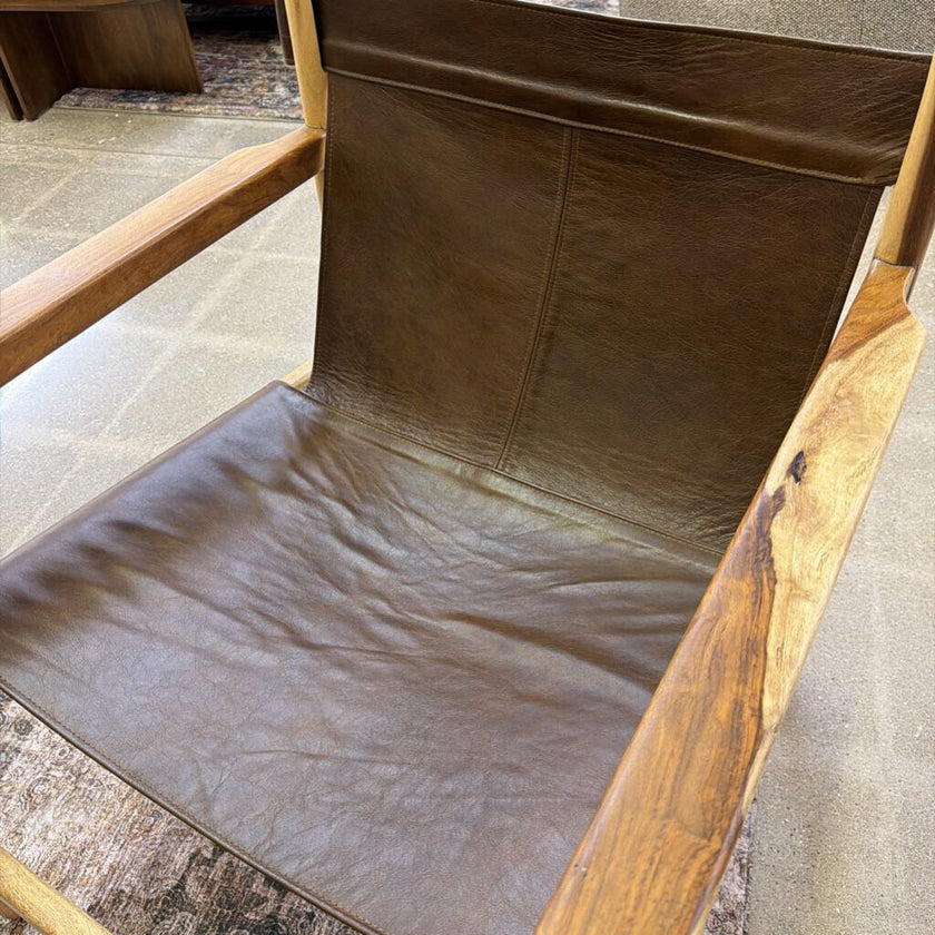 Leather Sling Chair