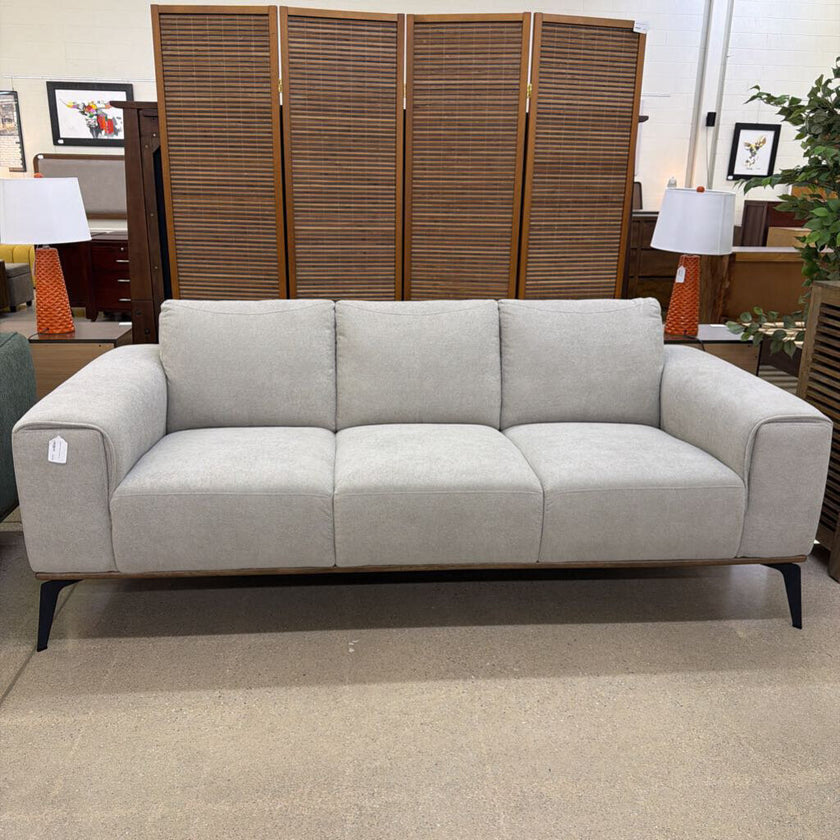 Fog Mod Wood Trim Sofa