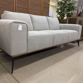 Fog Mod Wood Trim Sofa