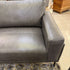 Charcoal Leather Sofa