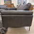Charcoal Leather Sofa