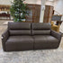 Chocolate Mod Leather Power Sofa