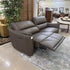 Chocolate Mod Leather Power Sofa