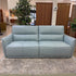 Robins Egg Blue Mod Leather Power Sofa